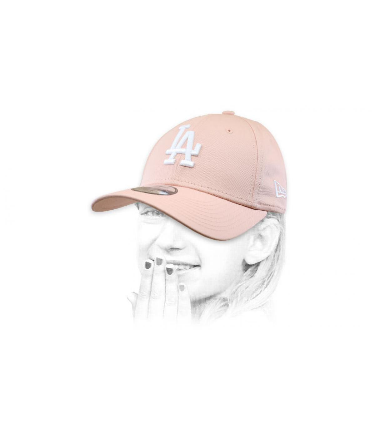 casquette LA enfant rose Casquette Kids Ess 940 LA blush sky